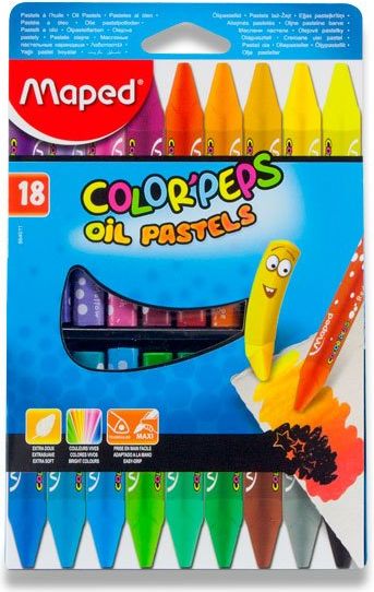 Maped Olejové pastely Color'Peps Oil Pastels 18 ks - obrázek 1