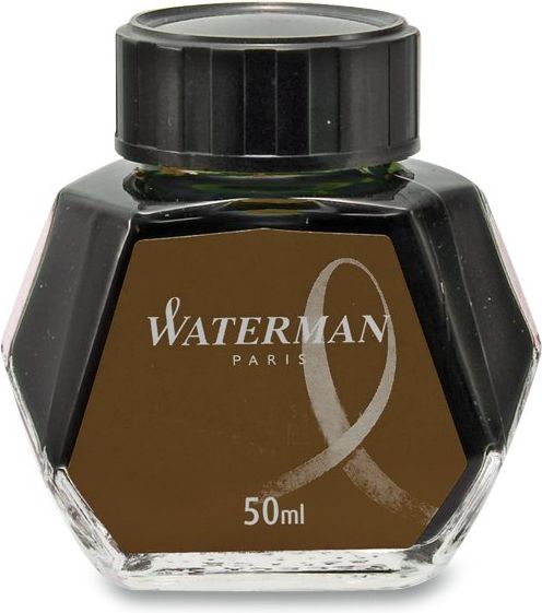 Waterman Lahvičkový inkoust hnědý 1507/7510680, 50 ml - obrázek 1