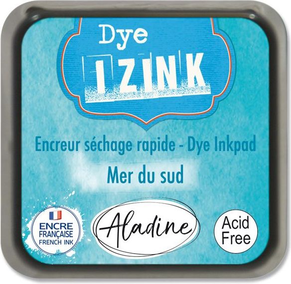 AladinE Razítkovací polštářek Izink Dye rychleschnoucí azurová 19261 1 ks - obrázek 1