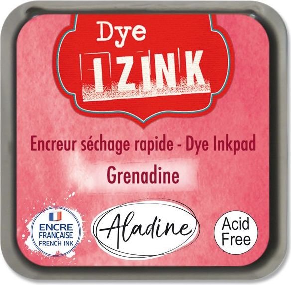 AladinE Razítkovací polštářek Izink Dye rychleschnoucí zářivě červená 19254 1 ks - obrázek 1