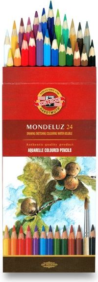 Koh-i-noor Akvarelové pastelky Mondeluz 3718 24 ks - obrázek 1