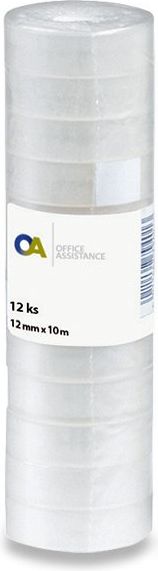 Reas Pack Samolepicí páska 12 mm x 10 m, 12 ks - obrázek 1