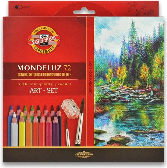 Koh-i-noor Akvarelové pastelky Mondeluz 3714 72 ks - obrázek 1