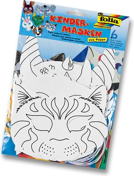 Folia Masky zvířat kůň, pes,kočka,slon,zajíc,drak - obrázek 1