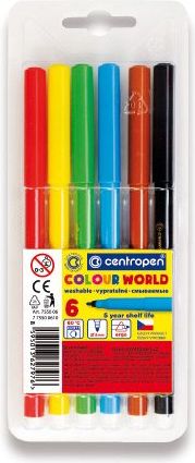 Centropen Fixy 7550 Colour World 6 ks - obrázek 1