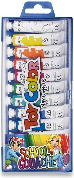 Toy Color Temperové barvy 12 ks, tuba 7,5 ml - obrázek 1