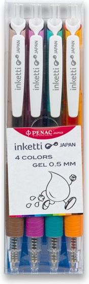 Penac Roller Inketti sada 4 ks oranžová, hnědá, levandulová, tyrkysová Gelový 0950 - obrázek 1