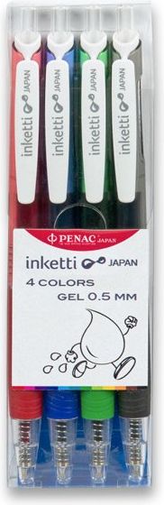 Penac Roller Inketti sada 4 základních barev Gelový 0930 - obrázek 1