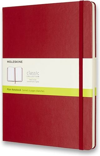 Moleskine Zápisník - tvrdé desky červený B5, 96 listů čistý - obrázek 1
