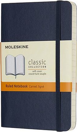 Moleskine Zápisník - měkké desky modrý A6, 96 listů  linkovaný - obrázek 1