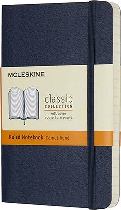 Moleskine Zápisník - měkké desky modrý A6, 96 listů linkovaný - obrázek 1