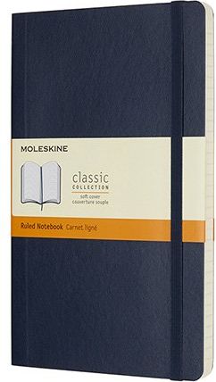 Moleskine Zápisník - měkké desky modrý A5, 96 listů  linkovaný - obrázek 1