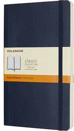 Moleskine Zápisník - měkké desky modrý A5, 96 listů linkovaný - obrázek 1