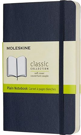 Moleskine Zápisník - měkké desky modrý A6, 96 listů  čistý - obrázek 1