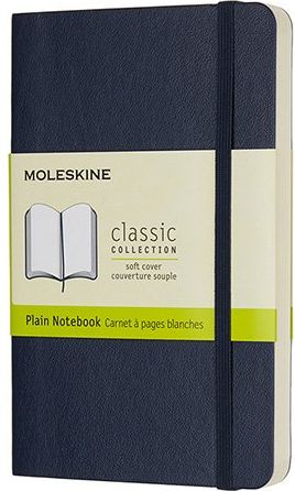 Moleskine Zápisník - měkké desky modrý A6, 96 listů čistý - obrázek 1