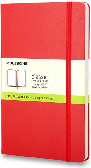 Moleskine Zápisník - tvrdé desky červený A6, 96 listů  čistý - obrázek 1