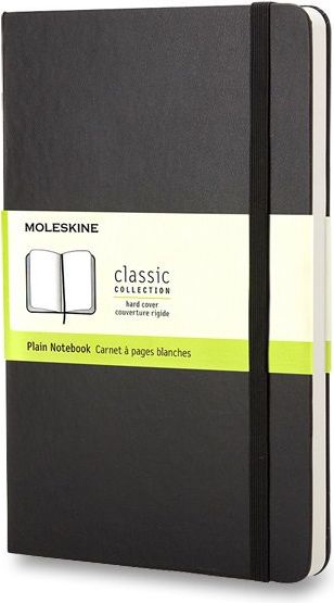 Moleskine Zápisník - tvrdé desky černý A6, 96 listů čistý - obrázek 1