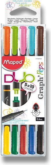 Maped Oboustranný liner Graph'Peps Duo sada 5 ks   49250 - obrázek 1