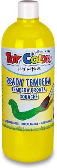 Toy Color Temperová barva Ready Tempera žlutá, 1000 ml - obrázek 1