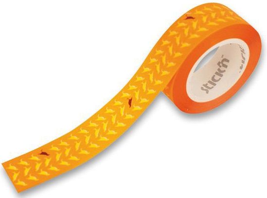 Stick’n by Hopax Samolepicí páska   in Bloom oranžová 16 mm x 10 m - obrázek 1
