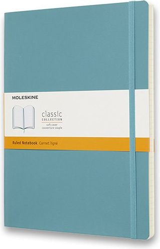 Moleskine Zápisník - měkké desky tyrkysový B5, 96 listů  linkovaný - obrázek 1