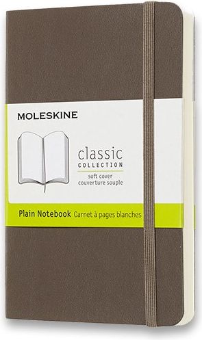Moleskine Zápisník - měkké desky khaki A6, 96 listů čistý - obrázek 1