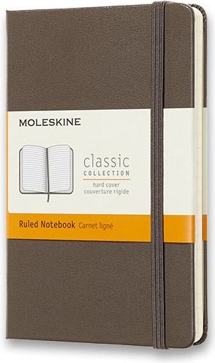 Moleskine Zápisník - tvrdé desky khaki A6, 96 listů  linkovaný - obrázek 1