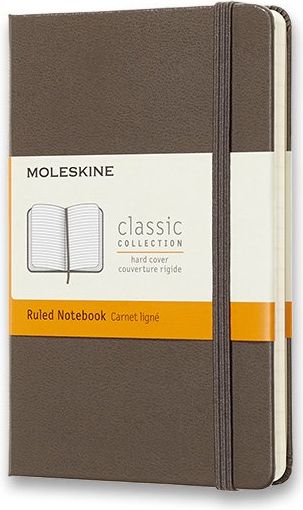 Moleskine Zápisník - tvrdé desky khaki A6, 96 listů linkovaný - obrázek 1