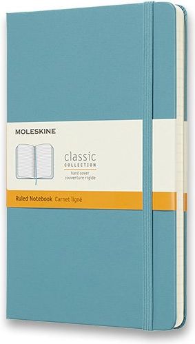 Moleskine Zápisník - tvrdé desky tyrkysový A5, 120 listů linkovaný - obrázek 1