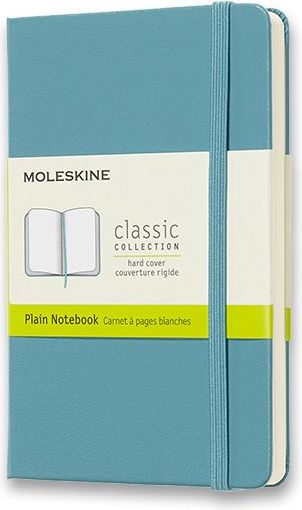 Moleskine Zápisník - tvrdé desky tyrkysový A6, 96 listů  čistý - obrázek 1