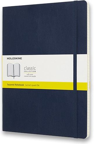 Moleskine Zápisník - měkké desky modrý B5, 96 listů  čtverečkovaný - obrázek 1
