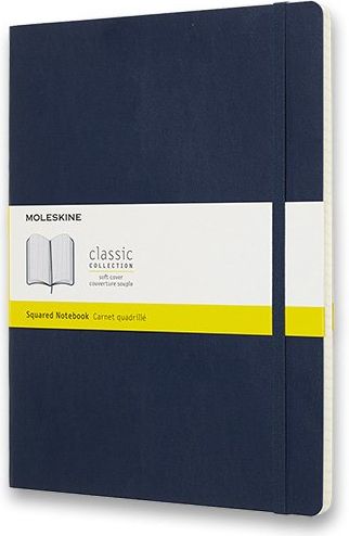 Moleskine Zápisník - měkké desky modrý B5, 96 listů čtverečkovaný - obrázek 1