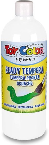 Toy Color Temperová barva Ready Tempera bílá, 1000 ml - obrázek 1