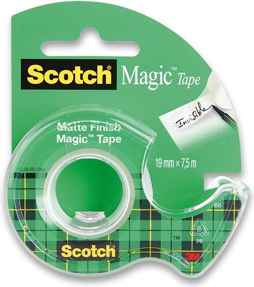 Scotch Samolepicí páska 3M Magic Invisible 19 mm x 7,5 m, s odvíječem - obrázek 1