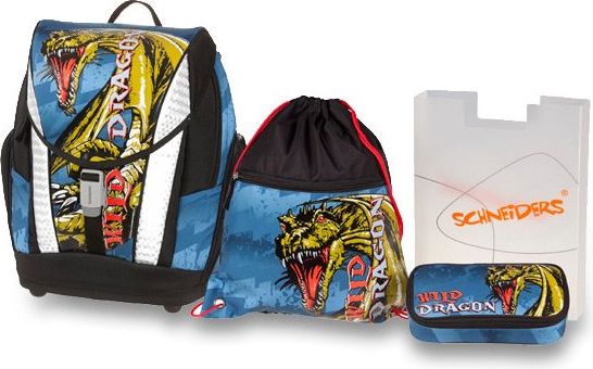 Schneiders Aktovka Soft Wild Dragon 4-dílný set - obrázek 1