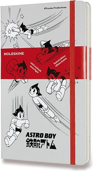 Moleskine Zápisník Astro Boy L, linkovaný, světle šedý A5, 120 listů - obrázek 1