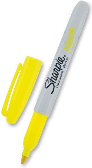 Sharpie Permanentní popisovač Neon žlutý 888991 - obrázek 1