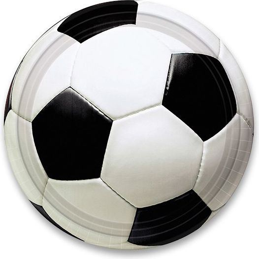 Amscan Papírové talířky Fotbal průměr 22,8 cm, 8 ks - obrázek 1