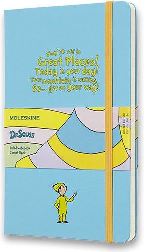 Moleskine Zápisník Dr. Seuss - tvrdé desky L, linkovaný, modrý A5, 120 listů - obrázek 1