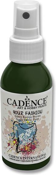 Cadence Barvy na textil Your Fashion tmavě zelená, 100 ml - obrázek 1