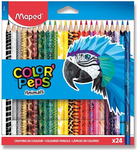 Maped Pastelky Color'Peps 2224 Animals 24 ks - obrázek 1