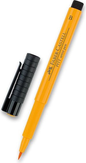 Faber-Castell Popisovač  Pitt Artist Pen Brush - tmavě žlutá chorm 109/ 6740 - obrázek 1