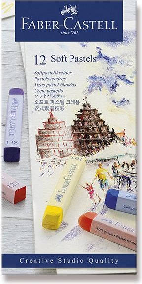 Faber-Castell Pastelové křídy 12 ks 128312 - obrázek 1