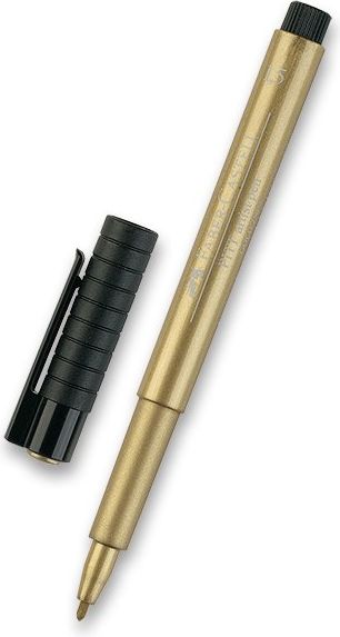 Faber-Castell Popisovač Pitt Artist Pen Metallic zlatý 6735 - obrázek 1