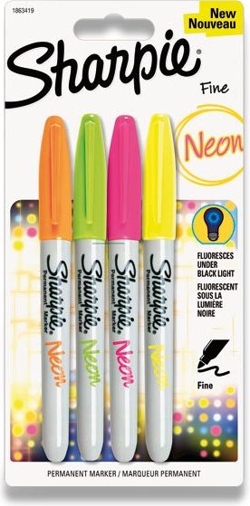 Sharpie Permanentní popisovač Neon sada 4 ks 884953 - obrázek 1