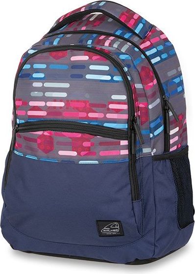 Školní batoh Walker Base Classic Lines Blue Pink 30 l - obrázek 1