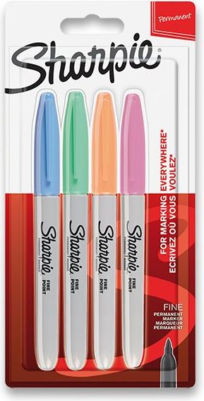 Sharpie Permanentní popisovač Fine sada 4 ks, pastelové barvy 950734 - obrázek 1