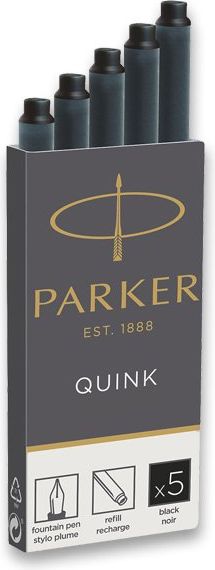 Parker Inkoustové bombičky černé 1502/0150382 5 kusů - obrázek 1