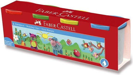 Faber-Castell Modelovací hmota 4 barvy 120806 - obrázek 1