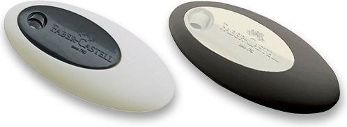 Faber-Castell Pryž Oval - bílá, černá 182338 - obrázek 1